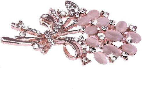 Fashion Women Flower Brooch Pin Garment Accessories Birthday Gift in Saudi Arabia