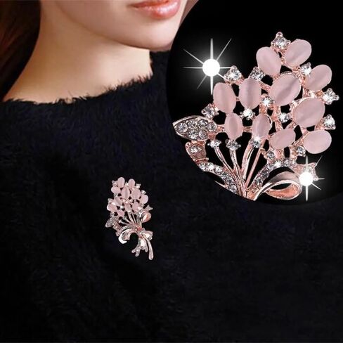Fashion Women Flower Brooch Pin Garment Accessories Birthday Gift in Saudi Arabia