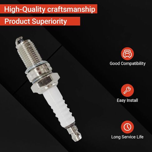 شمعات الإشعال D8EA متوافقة مع نماذج الدراجات النارية Honda Yamaha BMW KTM سوزوكي ATK Kawasaki تحل محل 2120 D8EA (4 عبوات) in Saudi Arabia