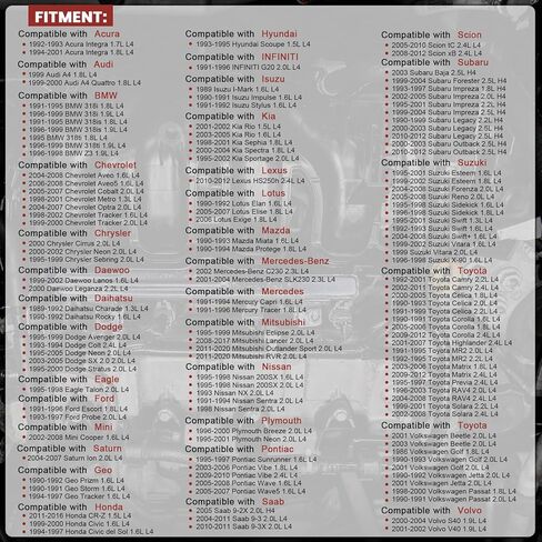 Iridium Spark Plugs Set of 4 7092 Fits for Toyota Camry RAV4 Celica Solara Matrix Corolla Highlander,Dodge Neon,Pontiac Vibe,Scion tC xB,Honda CRZ,Subaru Forester Impreza,Acura Integra #BKR6EGP in Kuwait