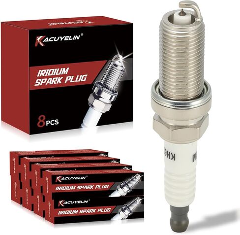 Iridium Spark Plugs Set of 8 4469 Fits for 5.7 Ram 1500 2500 3500,Dodge Charger Challenger,Chrysler 300,Jeep Grand Cherokee,Nissan Armada Titan,Infiniti FX45 QX56 92145,#LFR5AIX11 LZFR5C11,5018 in Kuwait