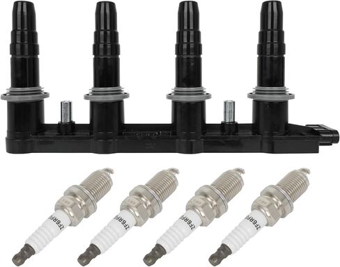 Ignition Coil and 4 PCS spark plug Automotive Replacement 2009-2011 Chevrolet Aveo,2009-2011 for Chevrolet Aveo5,2011-2016 for Chevrolet Cruze,2016 for Chevrolet Cruze Limited,UF-620 UF620 in Kuwait