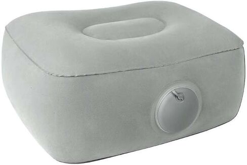 Car Foot Rest Pillow Leg Support Pad Cushion Inflatable Portable Under Seat Foot Rest for Kids Road Travel Rear Front Passager Seat Airplane Flying Long Air Plane Flight Train Traveling Truck in Kuwait