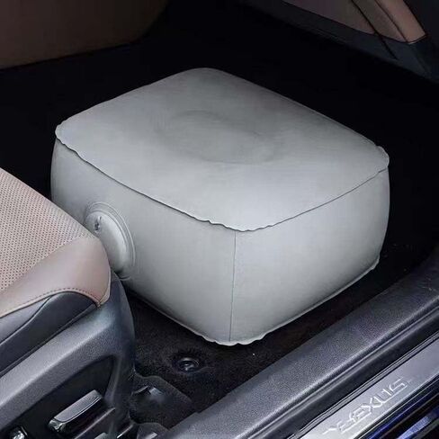 Car Foot Rest Pillow Leg Support Pad Cushion Inflatable Portable Under Seat Foot Rest for Kids Road Travel Rear Front Passager Seat Airplane Flying Long Air Plane Flight Train Traveling Truck in Kuwait