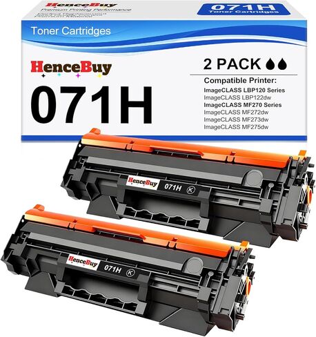 【2 Black】 071H Compatible Toner Cartridge Replacement for Canon 071 071H Black Toner Cartridge High Capacity 071H CRG071H for LBP122dw MF273dw MF275dw LBP122 LBP120 MF270 MF272dw in Kuwait