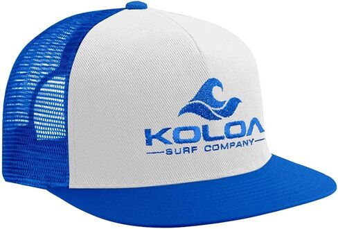 قبعة سائق الشاحنة Koloa Surf Mesh Back Wave Logo باللون الملكي/الأبيض RoyalLogo in Saudi Arabia