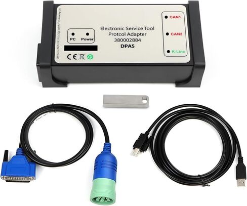 مجموعة أدوات تشخيص EST V8.6 V9.5 V9.8 DPA5 380002884 محول بروتوكول ديربورن 5 لأدوات الخدمة الإلكترونية في نيو هولاند، أداة تشخيص EST DPA5 Obd2 in Kuwait