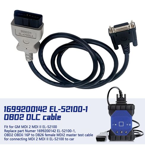 OBD2 Main Test Cable Compatible with GM MDI2 Multiple Diagnostic Interface Scanner OBD 2 Diagnostic Tool DLC Cable Replace EL-52100 1699200142 EL-52100-1 TG-1699200142 in Kuwait