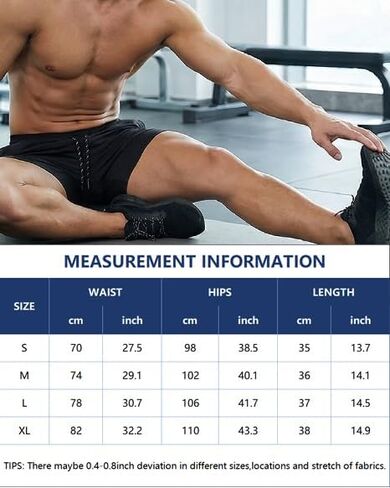 maytopia Mens Athletic Running Shorts with Pocket 5" Quick Dry Lightweight Workout Gym Shorts Basketball Training Shorts in Kuwait