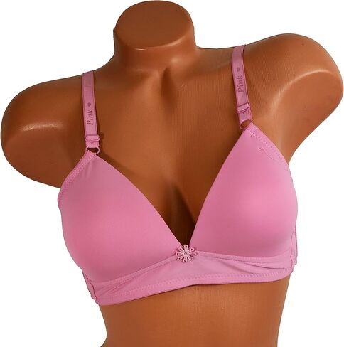 حمالات صدر لاسلكية ذات تغطية كاملة باللون الوردي - 6 قطع (42C) in Kuwait