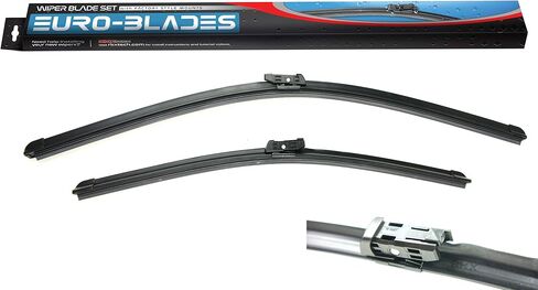 مجموعة شفرات مساحات الزجاج الأمامي والخلفي من EURO-BLADES مكونة من 2 24 + 22 + 14 متوافقة مع VW tiguan MK2 5NN95542503C in Saudi Arabia