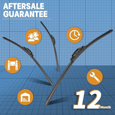 MIKKUPPA 22"+21"+11" Windshield Wiper Kit - Replacement for 2014-2023 Jeep Grand Cherokee - U/J Hook All Season Wiper Blades, Pack of 3 in Saudi Arabia