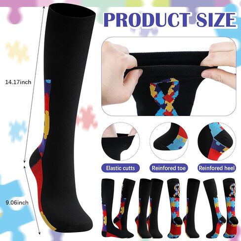 8 أزواج التوحيد التوحيد الجوارب التوحيد التوعية الإكسسوارات العناصر اللغز جورب جورب للنساء الرجال هدية in Kuwait