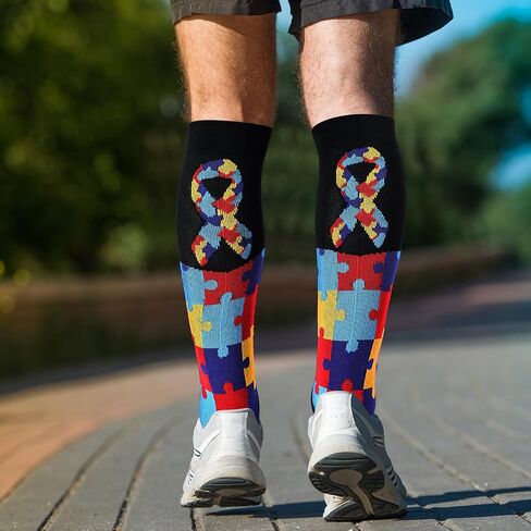 8 أزواج التوحيد التوحيد الجوارب التوحيد التوعية الإكسسوارات العناصر اللغز جورب جورب للنساء الرجال هدية in Kuwait