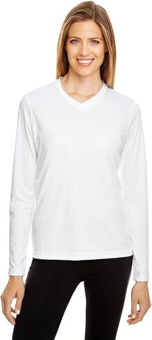 Team 365 Ladies' Zone Performance Long-Sleeve T-Shirt S WHITE in Kuwait