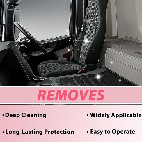 قطعتان من منظف السيارة الداخلي، منظف عميق للتلميع، تفاصيل داخلية كبيرة بسعة 15 أونصة، منظف الإطارات، مناسب لتنظيف الأسطح المطاطية والجلدية داخل السيارة in Kuwait