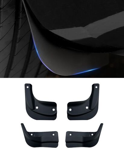 2024 Model 3 Highland Mud Flaps Car Splash Guards Tire Protector, Original Design No Drilling Splash Guards Fender Compatible with Tesla Model 3 2024 (Front and Rear 4 pcs) in Kuwait