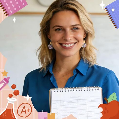 Teacher's Earrings for Women - Cute Pink Apple Earrings for Teacher Appreciation Day Birthday Gifts in Kuwait