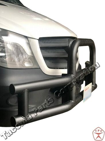 Kozak 3 "واقي ممتص للصدمات دائري مع شريط LED مدمج متوافق مع دودج، متوافق مع شاحنات Freightliner Sprinter Vans وMercedes Sprinter Vans وRam وFord - ملاءمة عالمية لجميع الموديلات in Kuwait