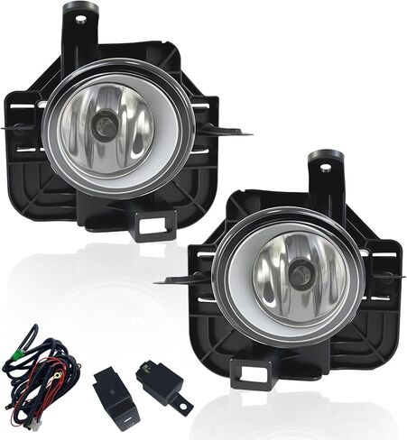 Fog Lights Compatible with 2007-2009 Nissan Altima 4DR Sedan Bumper Driving Fog Lamps Assemblies with Switch and Wiring Harness in Saudi Arabia