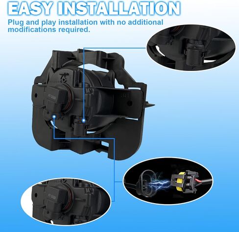 Fog Lights Compatible with 2007-2009 Nissan Altima 4DR Sedan Bumper Driving Fog Lamps Assemblies with Switch and Wiring Harness in Saudi Arabia