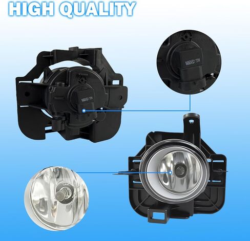 Fog Lights Compatible with 2007-2009 Nissan Altima 4DR Sedan Bumper Driving Fog Lamps Assemblies with Switch and Wiring Harness in Saudi Arabia