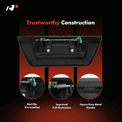 A-Premium - Upgraded Metal Tailgate Handle - Compatible with Ford F-150 F150 2015 2016 2017 2018, Textured Black, Liftgate Latch Handle, Replace# FL3Z-9943400-JA in Saudi Arabia