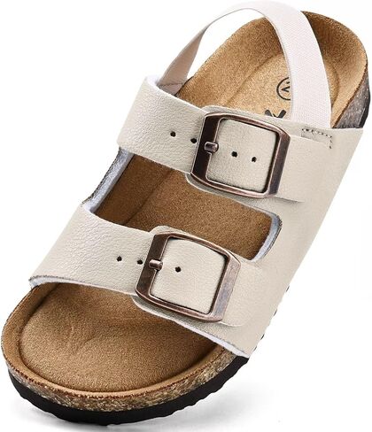 Torotto Toddler Boys Girls Cork Footbed Sandals with Arch Support & Adjustable Straps for Indoor & Outdoor in Kuwait