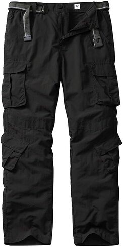 linlon Men's Outdoor Casual Quick Drying Lightweight Hiking Cargo Pants with 8 Pockets in Saudi Arabia