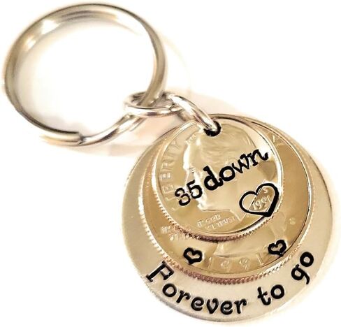 35 Years Down and Forever To Go 35th Anniversary for Husband or Wife Gift with 1989 Coins in Kuwait