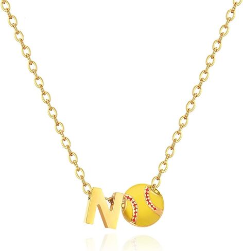 Softball Gifts Necklace for Women Jewelry 8 12 Birthday Gift Accessories Sports Lovers Stuff in Kuwait