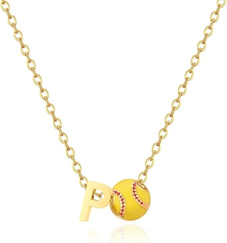 Softball Gifts Necklace for Women Jewelry 8 12 Birthday Gift Accessories Sports Lovers Stuff in Saudi Arabia