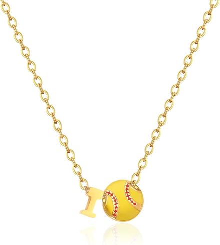 Softball Gifts Necklace for Women Jewelry 8 12 Birthday Gift Accessories Sports Lovers Stuff in Saudi Arabia