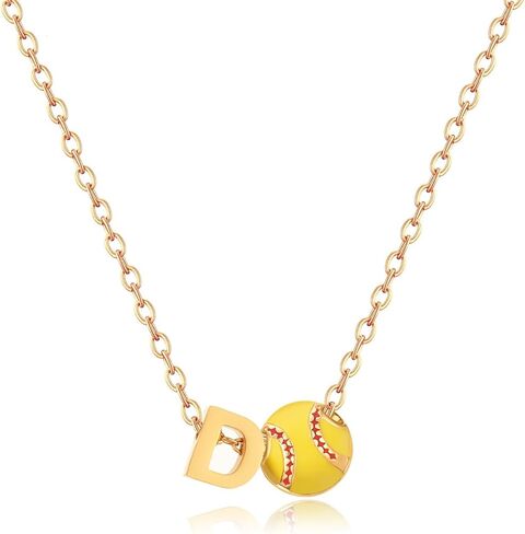 Softball Gifts Necklace for Women Jewelry 8 12 Birthday Gift Accessories Sports Lovers Stuff in Saudi Arabia