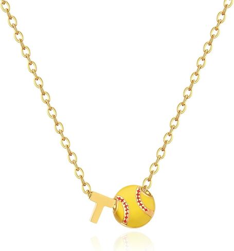 Softball Gifts Necklace for Women Jewelry 8 12 Birthday Gift Accessories Sports Lovers Stuff in Saudi Arabia