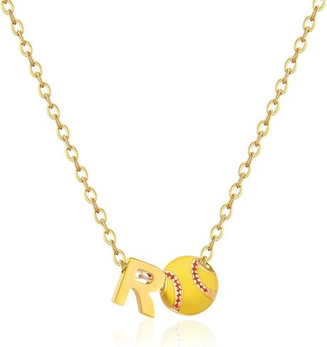 Softball Gifts Necklace for Women Jewelry 8 12 Birthday Gift Accessories Sports Lovers Stuff in Saudi Arabia