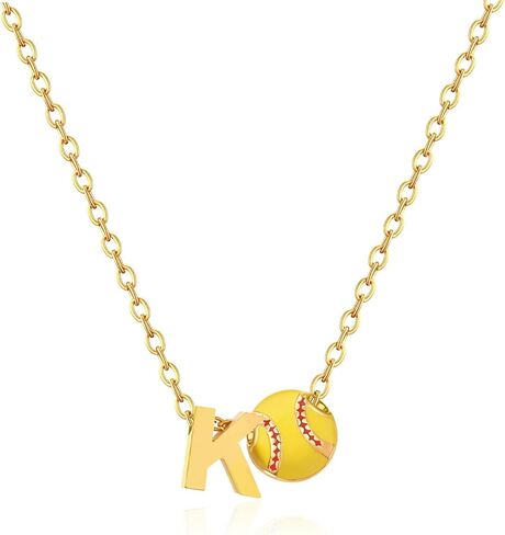 Softball Gifts Necklace for Women Jewelry 8 12 Birthday Gift Accessories Sports Lovers Stuff in Saudi Arabia