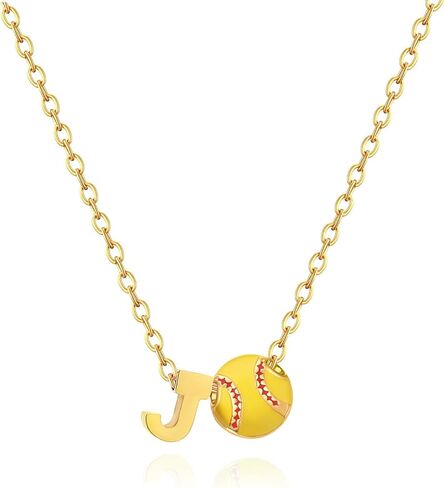 Softball Gifts Necklace for Women Jewelry 8 12 Birthday Gift Accessories Sports Lovers Stuff in Saudi Arabia