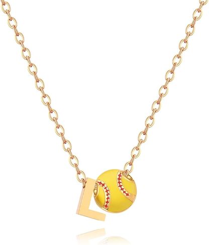 Softball Gifts Necklace for Women Jewelry 8 12 Birthday Gift Accessories Sports Lovers Stuff in Saudi Arabia