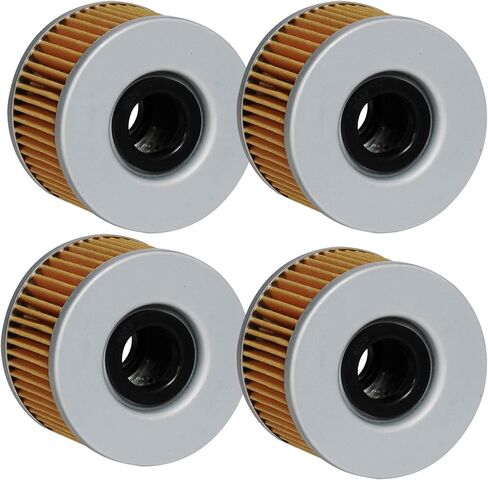 HIFROM Oil Filter Compatible with Honda Rancher Foreman Rubicon Pioneer Big Red TRX400FA TRX400FGA TRX500FA TRX500FPA TRX650FA TRX680FA SXS700M4 MUV700 Replace 15412-KEA-003 (Pack of 4) in Saudi Arabia