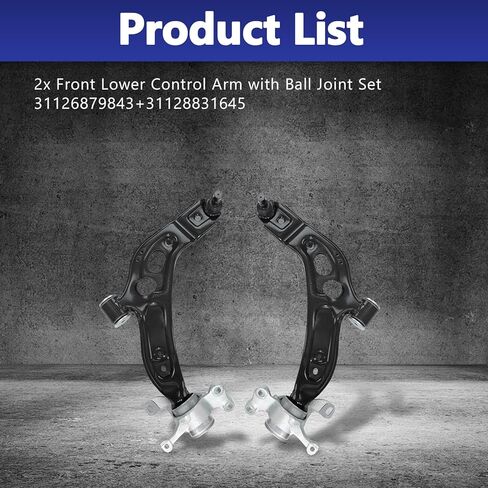 Control Arm, with Bushings Front Suspension Kit Compatible With 2016-18 BMW X1 2018-20 X2 2016-19 Mini Cooper Clubman 2017-19 Cooper Countryman in Saudi Arabia