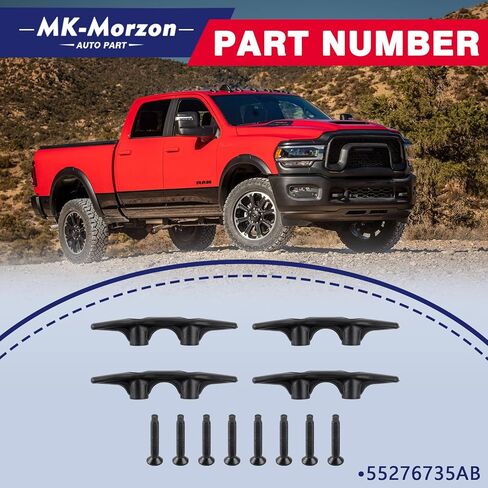 Bed Tie Down Hooks with Bolts Compatible with 2002-2008 Dodge Ram 1500 2500 3500,2019-2024 Ram 2500 Replaces# 55276735AB Truck Bed Anchor Cleats Tie Down in Kuwait