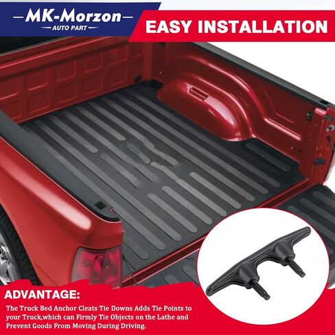 Bed Tie Down Hooks with Bolts Compatible with 2002-2008 Dodge Ram 1500 2500 3500,2019-2024 Ram 2500 Replaces# 55276735AB Truck Bed Anchor Cleats Tie Down in Kuwait