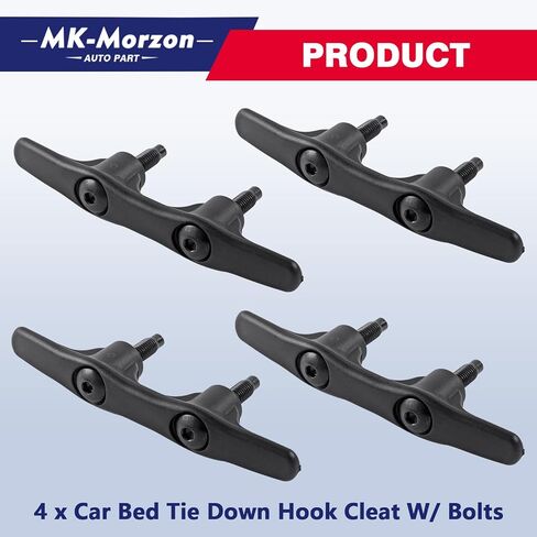 Bed Tie Down Hooks with Bolts Compatible with 2002-2008 Dodge Ram 1500 2500 3500,2019-2024 Ram 2500 Replaces# 55276735AB Truck Bed Anchor Cleats Tie Down in Kuwait