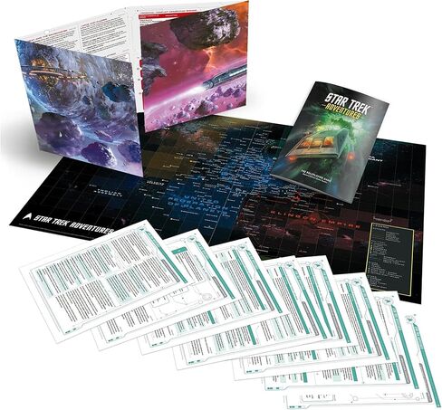 Modiphius Entertainment: مغامرات Star Trek: الإصدار الثاني - مجموعة أدوات اللعبة - شاشة GM وكتيب وخريطة وأوراق مرجعية، ملحق RPG للطاولة in Saudi Arabia
