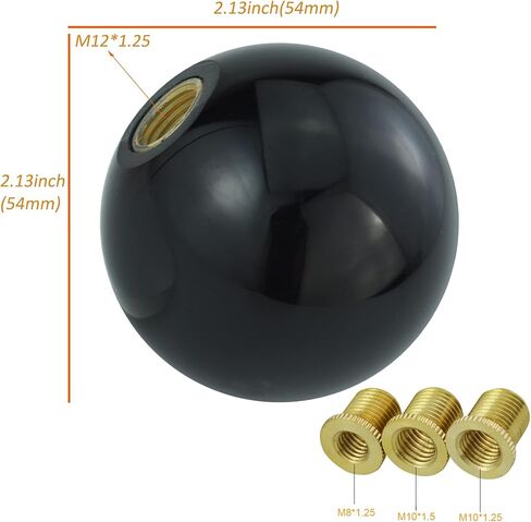 Arenbel 5 Speed Gear Shift Ball Shifter Lever Knob Car Racing Shifting Handle Replacement Fit Most Auto Manual Transmissions, Black in Saudi Arabia