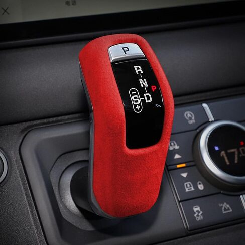 Suede Wrap Gear Shift Knob Cover Sticker Interior Accessories,Fit for Land Rover Defender L663 90 110 2020 2021 2022 2023 in Saudi Arabia