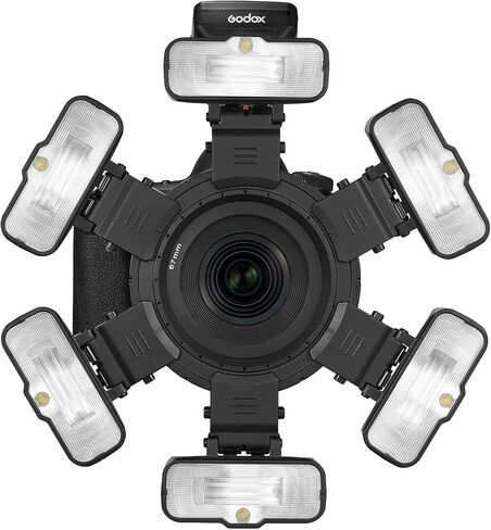 غودوكس فلاش ماكرو 12 واط MF12، تحكم لاسلكي 2.4G وضع TTL/M، بطارية ليثيوم مدمجة 3.7 فولت قابلة لاعادة الشحن، ضوء فلاش TTL خفيف الوزن خارج الكاميرا متوافق مع كانون ونيكون وسوني وفوجي واوليمبوس in Saudi Arabia