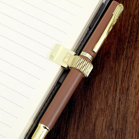 5 قطع مشبك حامل أقلام معدني قابل للتعديل، منظم مشابك أقلام حامل أقلام مع حلقة زنبركية لحافظة الكمبيوتر المحمول في مكتب المدرسة المنزلي (ذهبي) in Kuwait