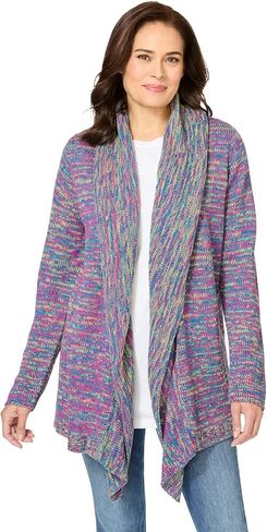 Woman Within Plus Size Multi Marled Cardigan Sweater in Saudi Arabia